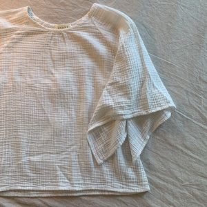 Stark X Kimono Sleeve Cotton Gauze Top Size XS (White)